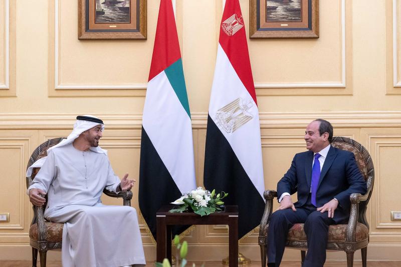 رئيس الإمارات: «بالتعاون مع السيسي علاقتنا مع مصر إلى الأفضل»