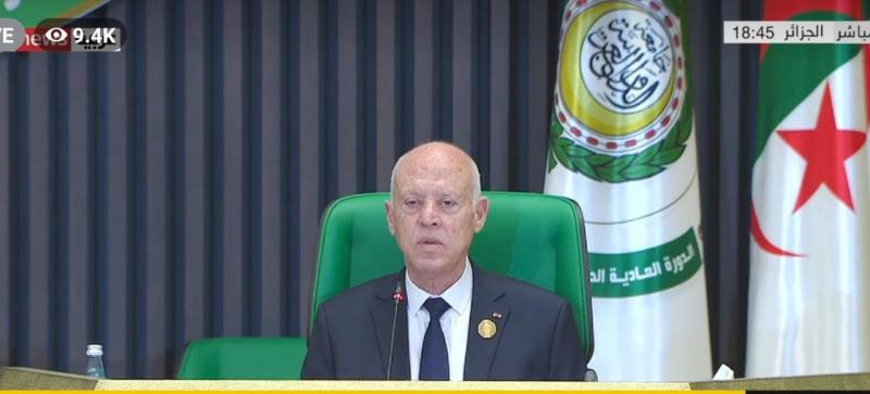 قيس سعيد: «نأمل أن تساهم القمة العربية بالجزائر في حل الخلافات بين الدول»