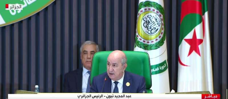 رئيس الجزائر: القضية الفلسطينية تظل قضيتنا المركزية الأولى