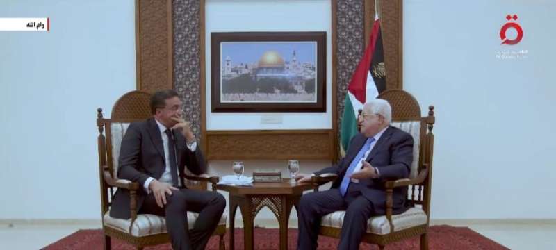 الرئيس محمود عباس أبو مازن-صورة من القاهرة الاخبارية