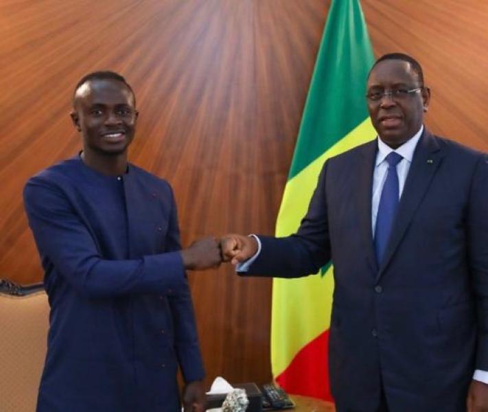 ساديو ماني ورئيس السنغال