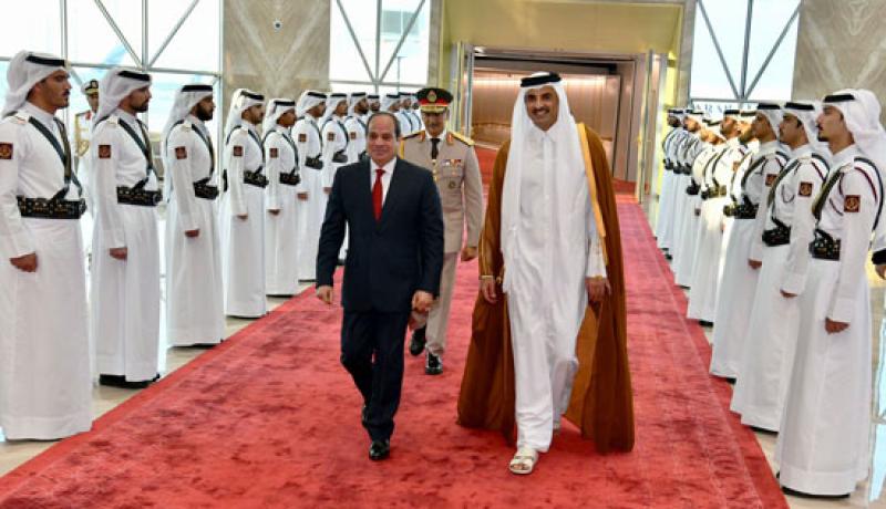 عاجل.. الرئيس السيسي يصل إلى الدوحة لحضور حفل افتتاح كأس العالم 2022