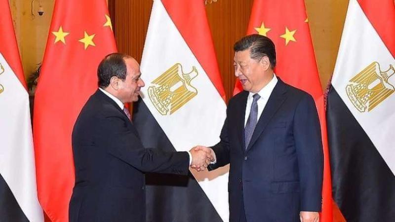 الرئيس المصري والصيني 
