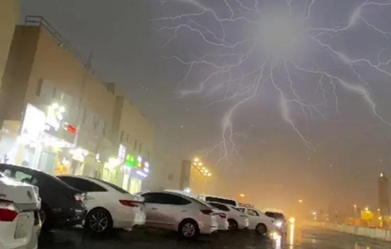 الأمطار الرعدية في السعودية