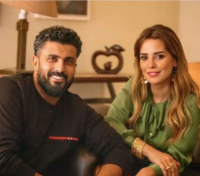 إيمان العاصي والمخرج محمد سامي- مصدر الصورة انستجرام