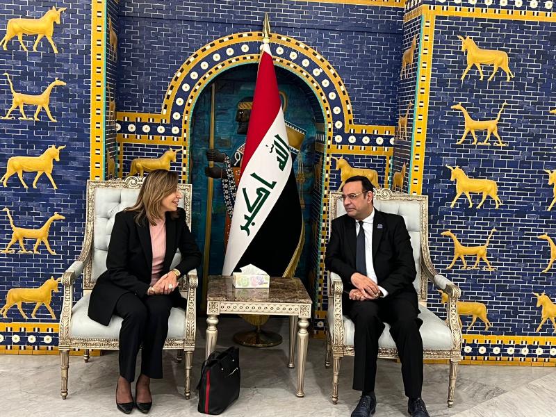 الكيلاني مع وزير الثقافة العراقي