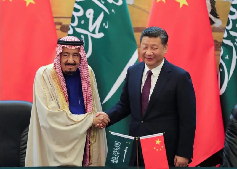 ملك السعودية ورئيس الصين 