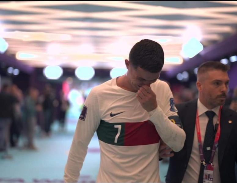 كأس العالم..رونالدو يدخل في نوبة بكاء بعد وداع المونديال بسبب المغرب