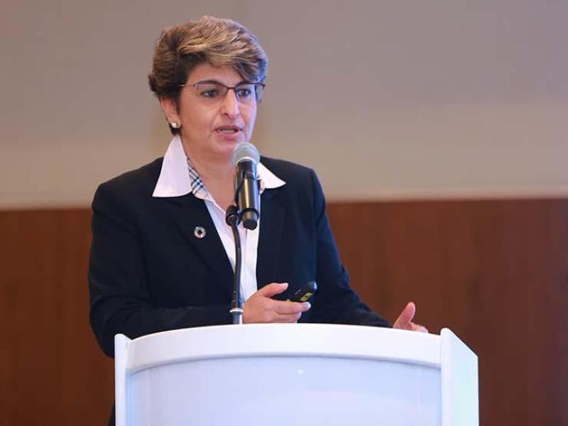الدكتورة رنا الحجة مدير إدارة البرامج بالمكتب الإقليمي لمنظمة الصحة العالمية