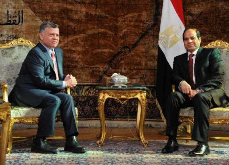 الرئيس السيسي يعرب عن اعتزازه بتطور العلاقات الثنائية مع الأردن