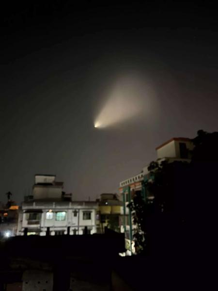 ظهور جسم غريب في السماء يقلق الحكومة الهندية