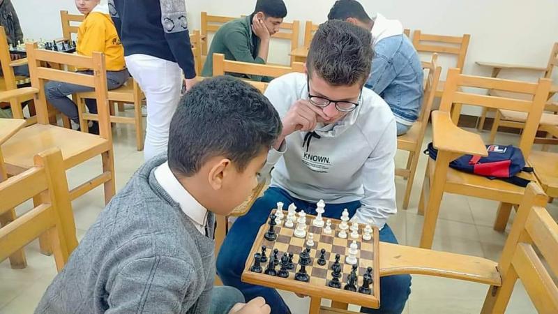 تنظيم نهائي مسابقة الشطرنج للنشء في كفر الشيخ