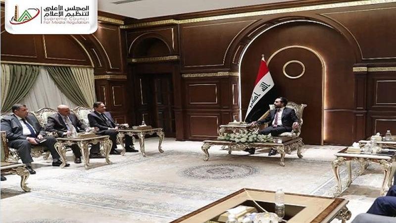 رئيس النواب العراقي والوفد المصري