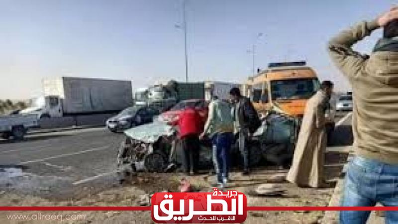 10 مصابين في حادث بـصحراوي الإسكندرية الحوادث الطريق