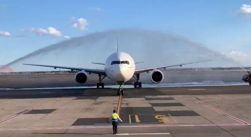 مطار شرم الشيخ يستقبل أول رحلة طيران وافدة من الهند 