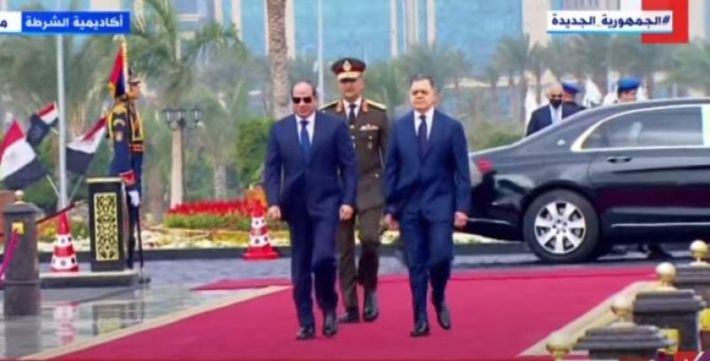 الرئيس السيسي يصل مقر أكاديمية الشرطة للاحتفال بعيدها الـ 71