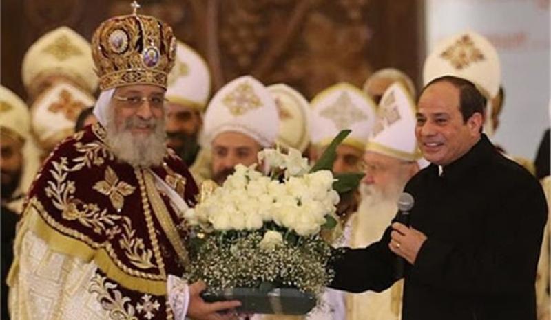 البابا تواضروس يهنئ الرئيس عبدالفتاح السيسي