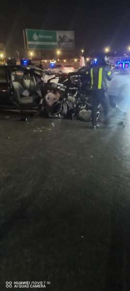 مصرع شخصين بعد اصطدام سيارتهما بعامود إنارة بمدينة نصر
