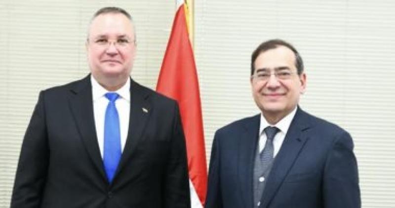وزير البترول يستقبل رئيس وزراء رومانيا لبحث فرص التعاون في مجال الغاز الطبيعي