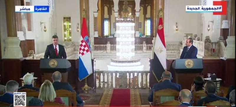 ردا لكرم الضيافة.. رئيس كرواتيا يدعو السيسي لزيارة «زغرب» في أقرب فرصة