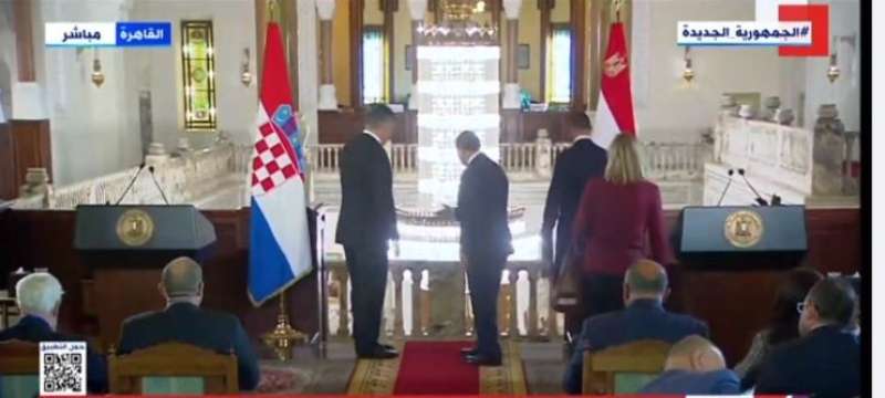 الرئيس السيسي ونظيره الكرواتي 