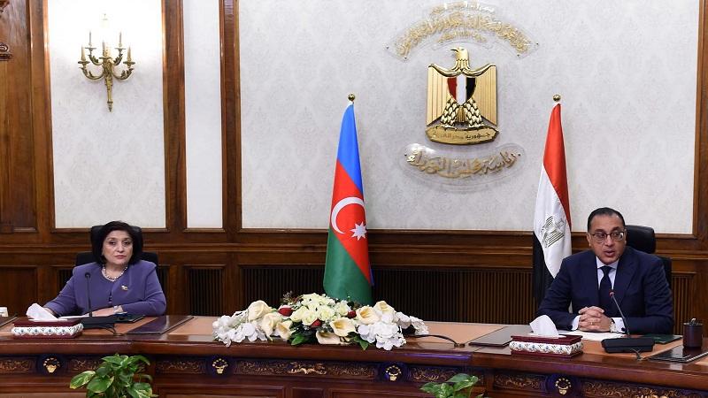 رئيسة البرلمان الأذري تشيد بالمشاركة المصرية في العديد من المجالات