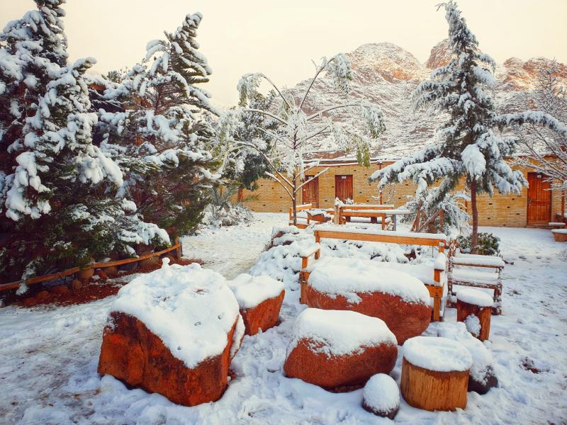 الأرصاد: صقيع بوسط سيناء وشمال الصعيد وتكّون الثلوج على سانت كاترين