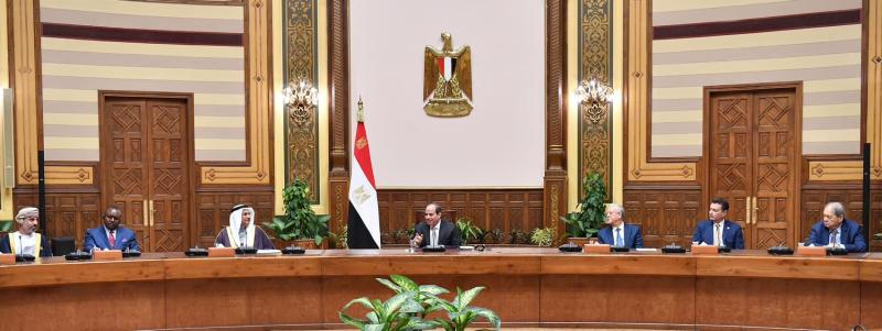 الرئيس السيسي مع رؤساء المجالس والبرلمانات العربية