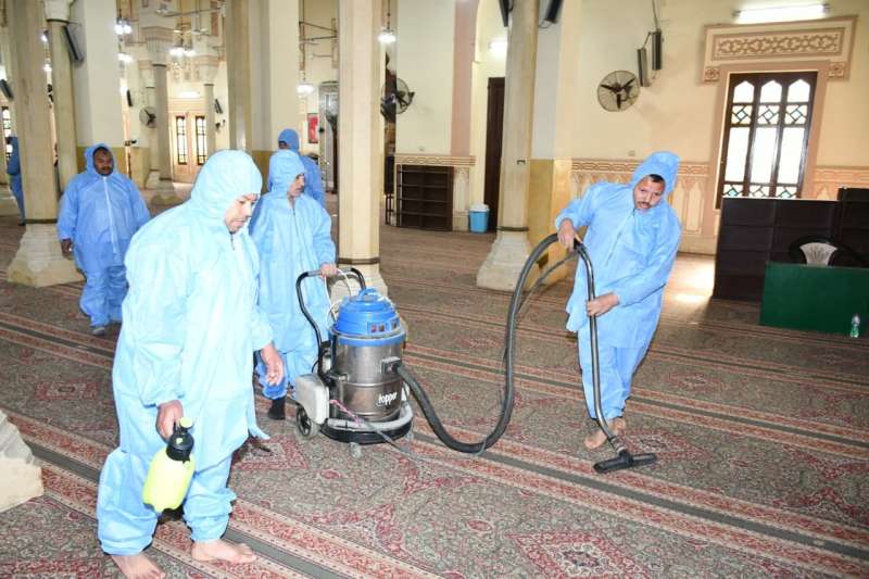 الأوقاف تطلق حملة نظافة موسعة بجميع المساجد