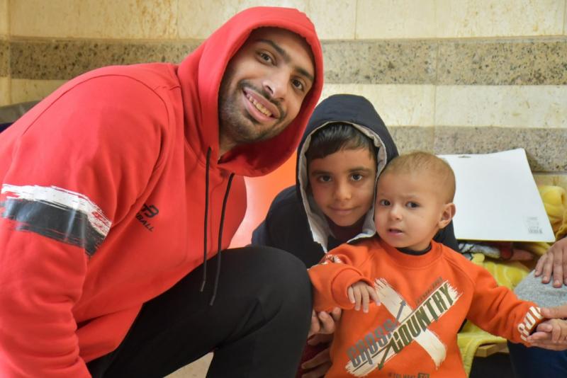 منتخب السلة يزور مستشفى سرطان الأطفال بالإسكندرية