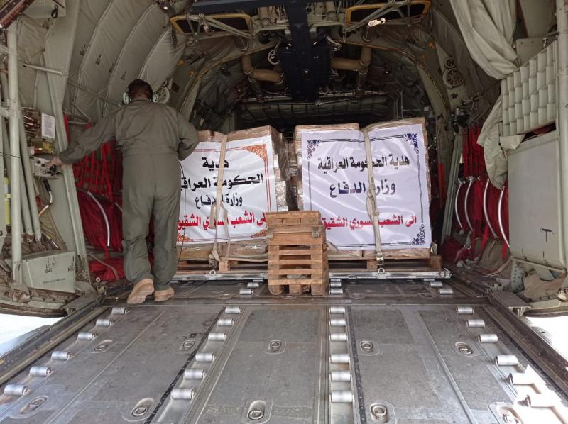 العراق يرسل 50 طائرة مساعدات إلى سوريا وتركيا