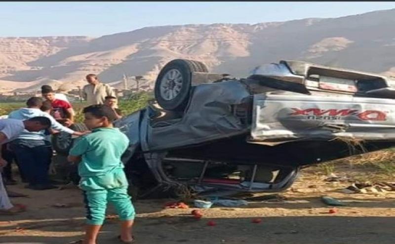 إصابة شخصين في انقلاب سيارة نقل ثقيل على الصحراوي الغربي