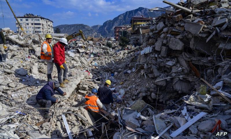 حطام زلزال تركيا- (وكالة فرانس برس)