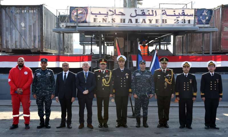 المتحدث العسكري: وصول سفينة الإمداد المصرية التابعة للقوات البحرية إلى دولتي سوريا وتركيا