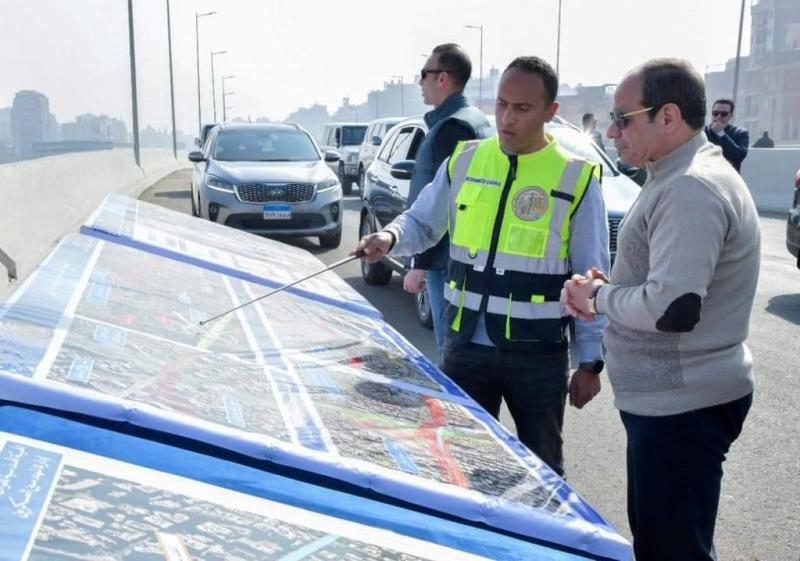 الرئيس السيسي: إتمام مشروعات الطرق والمحاور بالجيزة نهاية العام الحالي