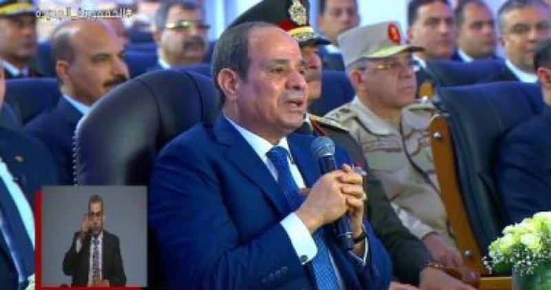 الرئيس السيسي: «ارتفاع التكلفة سبب تأخر سيناء في التنمية»