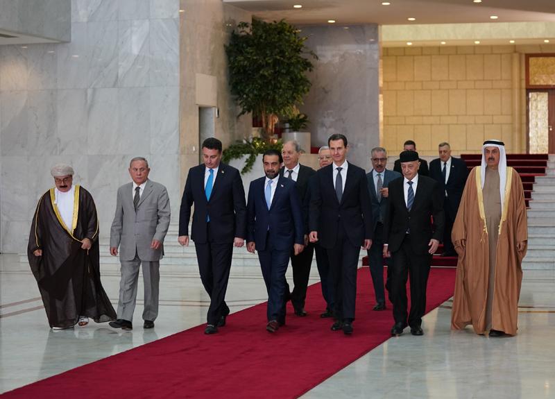 رؤساء برلمانات عربية يزورون سوريا