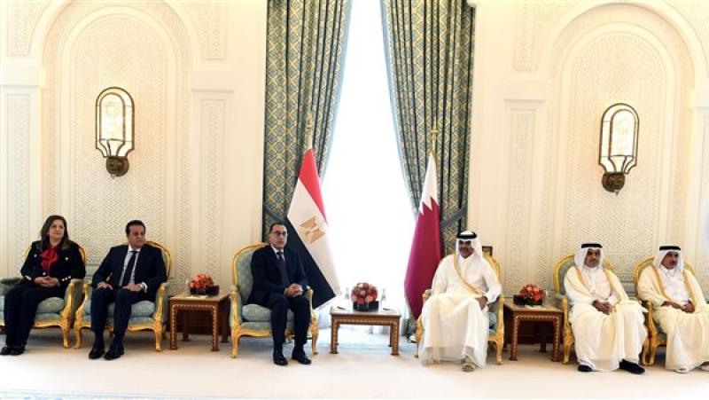 رئيس وزراء قطر لمدبولي: عقد منتدى الأعمال بين البلدين فرصة لاستكشاف مزيد من مجالات التعاون