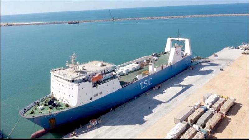 وصول أول سفينة «رورو» لميناء العريش.. وشعبة النقل: الحكومة حريصة على زيادة الصادرات