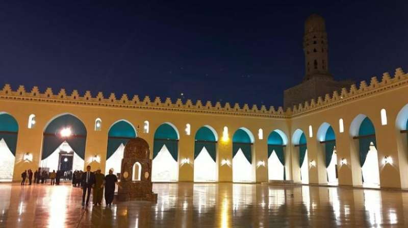 افتتاح مسجد الحاكم بأمر الله بعد الترميم 