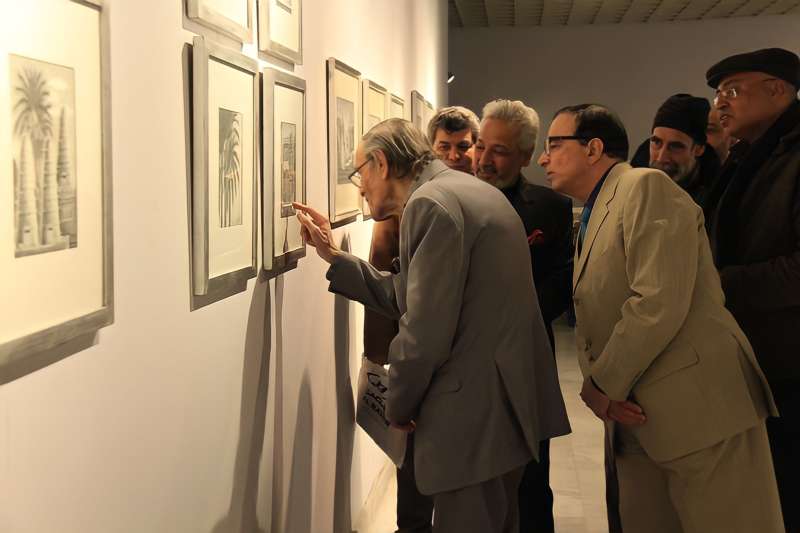 افتتاح معرض مشوار للفنان أسامة ناشد
