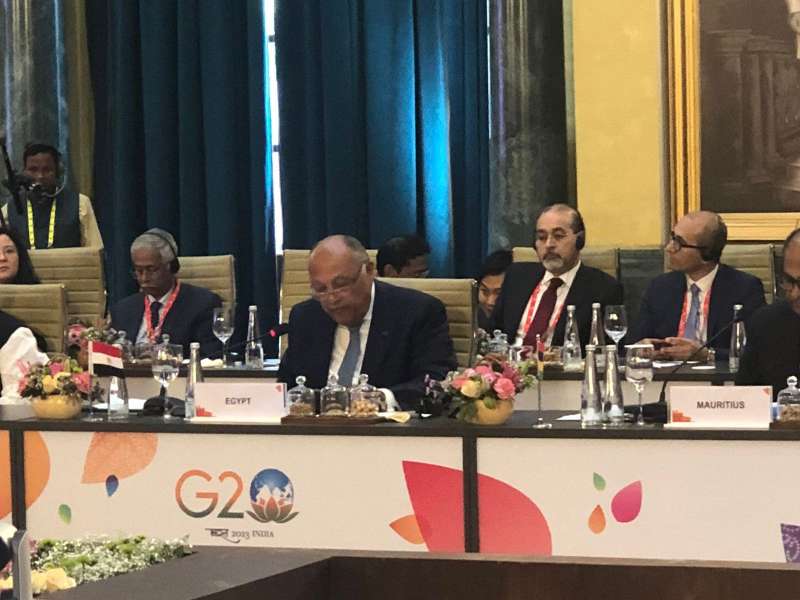 وزير الخارجية يشارك في أولى جلسات اجتماع وزراء خارجية مجموعة العشرين