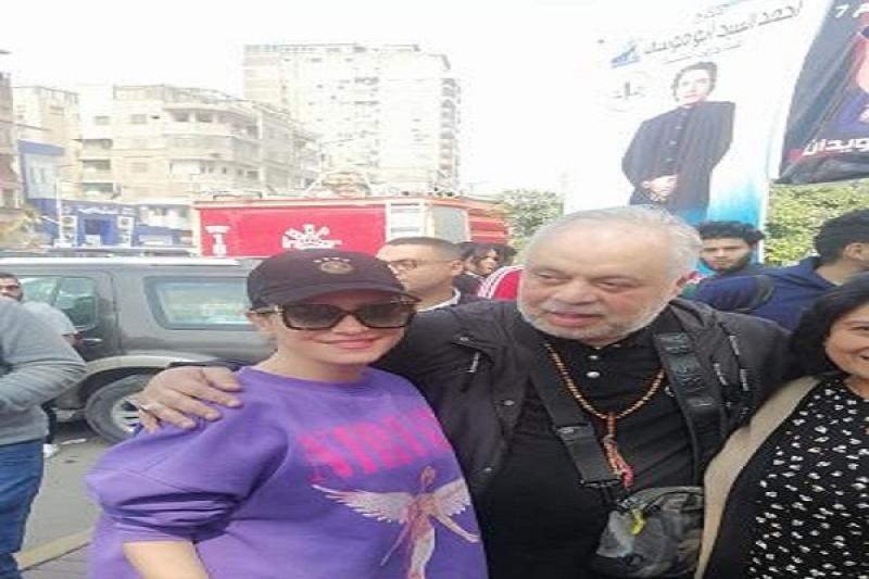 ريهام عبد الغفور تدعم أشرف زكي في انتخابات نقابة المهن التمثيلية «صور»