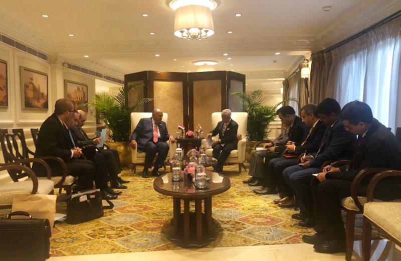 سامح شكري يلتقي وزير خارجية الهند على هامش اجتماعات مجموعة العشرين
