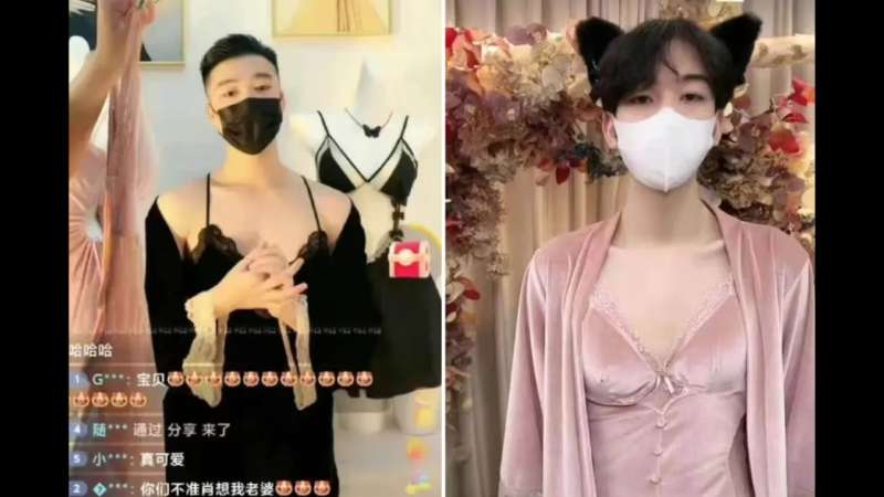 رجال يرتدون الملابس النسائية في الصين_مصدر الصورة_تايمز ناو 