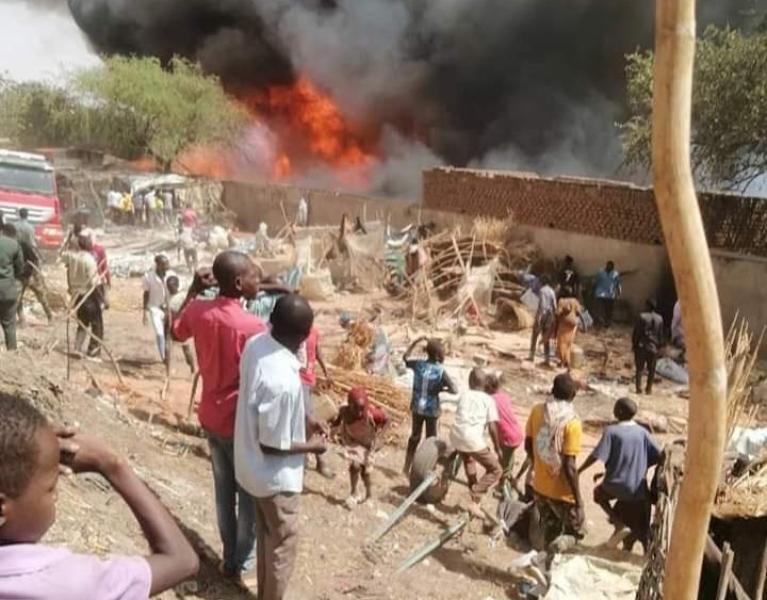 حريق السودان_مصدر الصورة_سوشيال