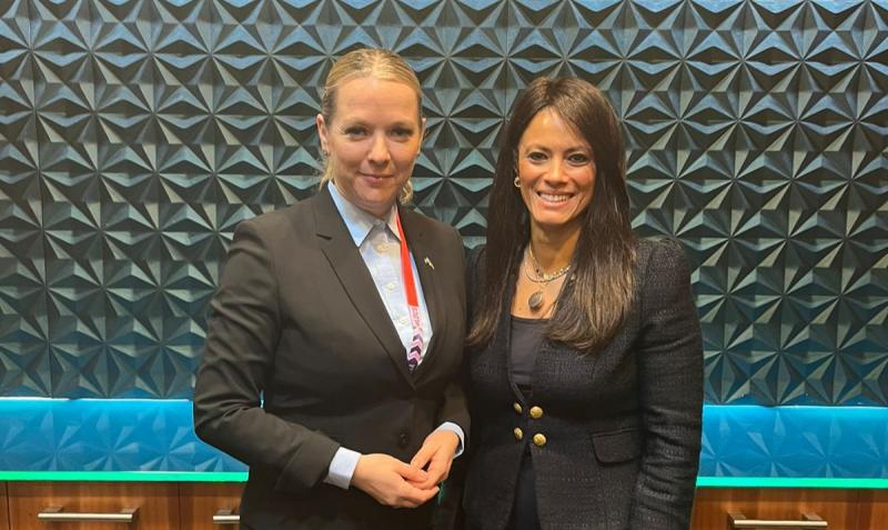 وزيرة التعاون الدولي تبحث تطوير العلاقات المصرية-السويدية