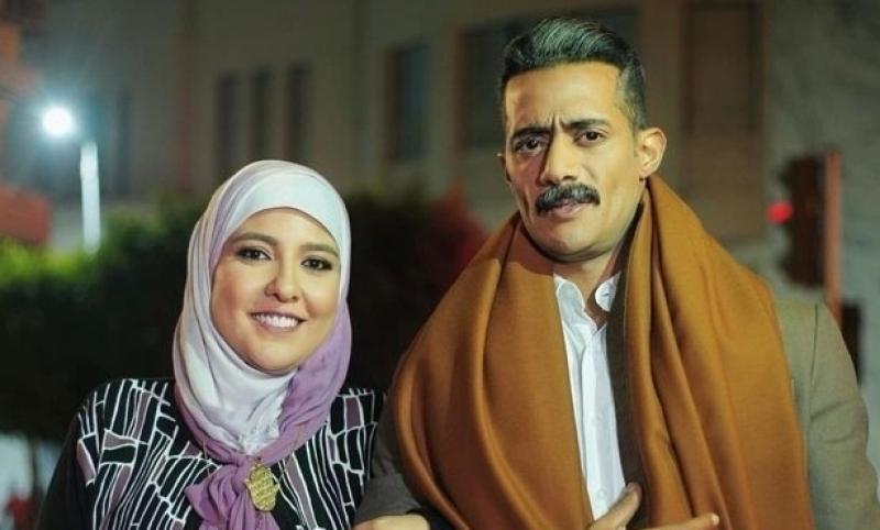 حمادة هلال يهنئ محمد رمضان ومي كساب على مسلسل «جعفر العمدة»