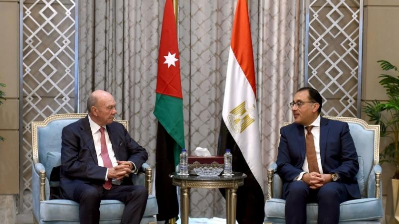 رئيس الوزراء المصري ورئيس مجلس الأعيان الأردني 