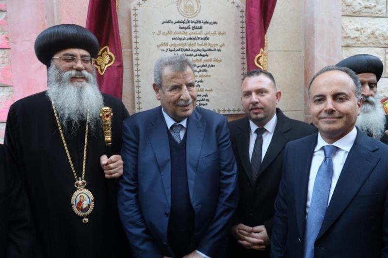 بعثة مصر الدبلوماسية في رام الله تشارك بافتتاح الكنيسة القبطية ببيت لحم